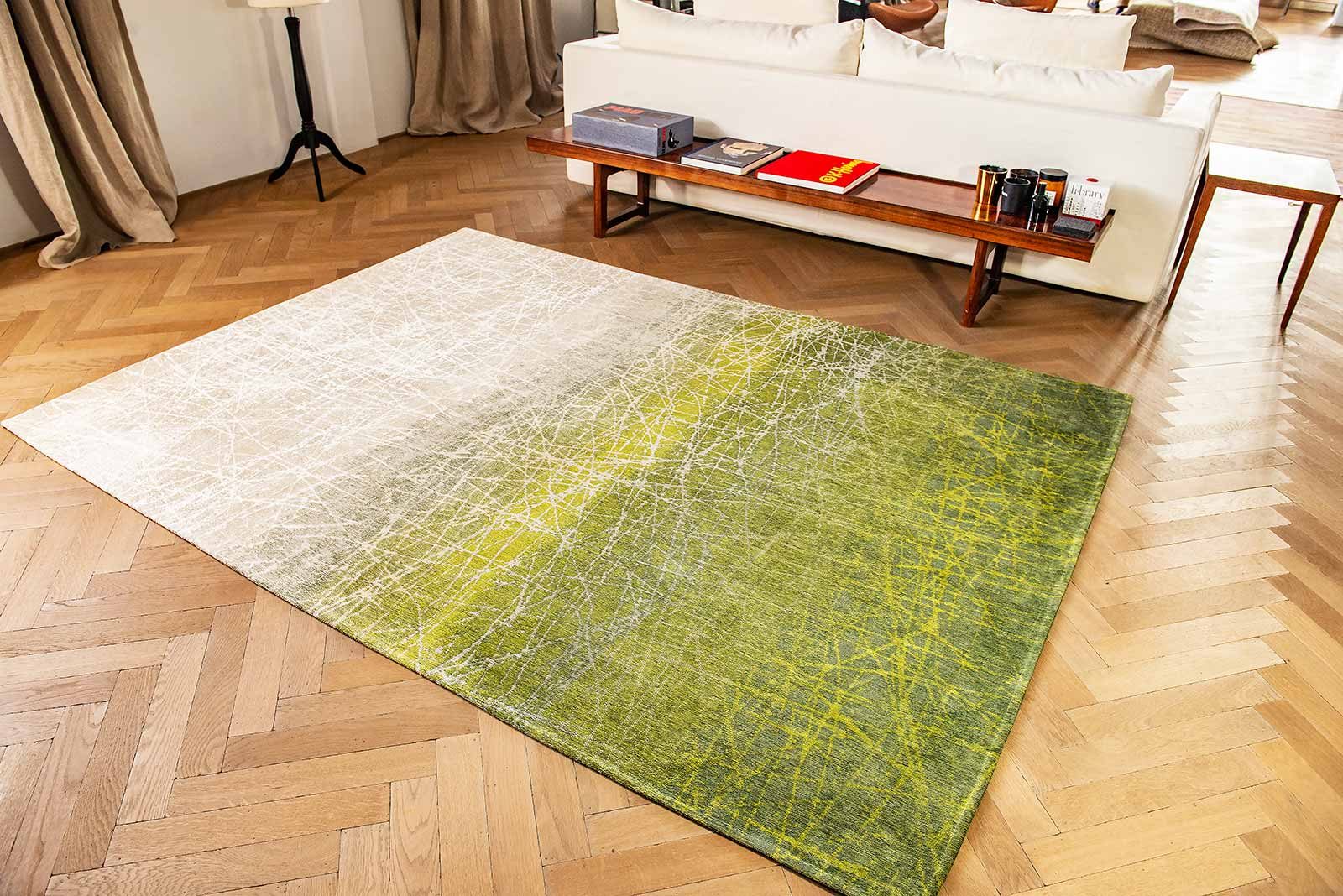 tapis Louis De Poortere LX 8882 Mad Men Fahrenheit Central Park Green interior 2