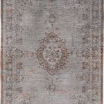 tapis Louis De Poortere LX8257 Fading World Medaillon Grey Ebony