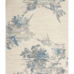 Calvin Klein tapis Enchanting CK005 ECH01 IVGBL IVORY GREY BLUE 5X7 099446869661