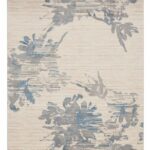 Calvin Klein tapis Enchanting CK005 ECH01 IVGBL IVORY GREY BLUE 8x10 099446869685