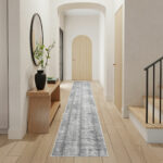 Nourison tapis Abstract Hues ABH03 GRYWT GREY WHITE 2x12 099446906465 interior 1
