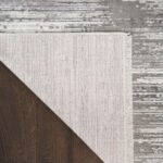 Nourison tapis Abstract Hues ABH03 GRYWT GREY WHITE 5X8 099446906489 CRB