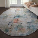 Nourison tapis Ankara Global ANR09 IVORY MULTI 4xRND 099446475022 interior 1 C
