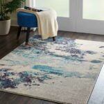 Nourison tapis Celestial CES02 IVTBL 4x6 099446460585 interior 3 C