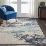 Nourison tapis Celestial CES02 IVTBL 5x7 099446460608 interior 1
