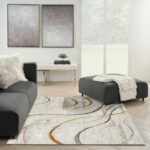 Nourison tapis Glitz GLZ01 IVMTC IVORY MULTICOLOR 5X7 099446133175 interior 1