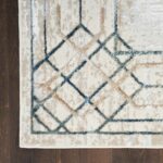 Nourison tapis Glitz GLZ03 IVTAU IVORY TAUPE 5X7 099446134219 CR