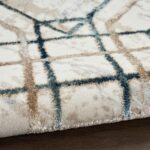 Nourison tapis Glitz GLZ03 IVTAU IVORY TAUPE 5X7 099446134219 TX01