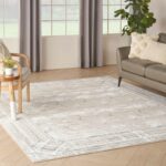 Nourison tapis Glitz GLZ03 IVTAU IVORY TAUPE 8x10 099446134295 interior 1