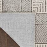 Nourison tapis Glitz GLZ07 SILVR SILVER 5x7 099446911759 CRB