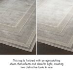Nourison tapis Glitz GLZ07 SILVR SILVER 5x7 099446911759 LIGHT DARK TX03