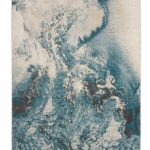 Nourison tapis Maxell MAE08 IVTL IVORY TEAL 5X7 099446880222