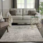 Nourison tapis Rustic Textures RUS07 GRYBG GREY BEIGE 5X7 099446495952 interior 1 C