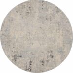 Nourison tapis Rustic Textures RUS07 GRYBG GREY BEIGE 8XRND 099446836014