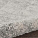 Nourison tapis Rustic Textures RUS07 GRYBG GREY BEIGE 8XRND 099446836014 TX01