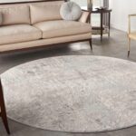 Nourison tapis Rustic Textures RUS07 GRYBG GREY BEIGE 8XRND 099446836014 interior 1