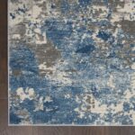 Nourison tapis Rustic Textures RUS08 GRYBL GREY BLUE 5X7 099446496072 CR C