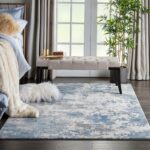 Nourison tapis Rustic Textures RUS08 GRYBL GREY BLUE 5X7 099446496072 interior 1 C