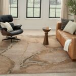 Nourison tapis Silk Shadows SHA24 BGSIL BEIGE SILVER 8x10 099446929396 interior 1