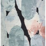 Nourison tapis Silk Shadows SHA25 BLPNK BLUE PINK 8x10 099446929419