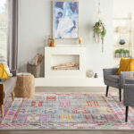 Nourison tapis Vintage Kashan VKA06 GYMTC GREY MULTICOLOR 8x10 099446811998 interior 3
