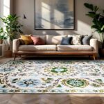 Louis De Poortere tapis Antiquarian Suzani 9732 Slavia Ambiance
