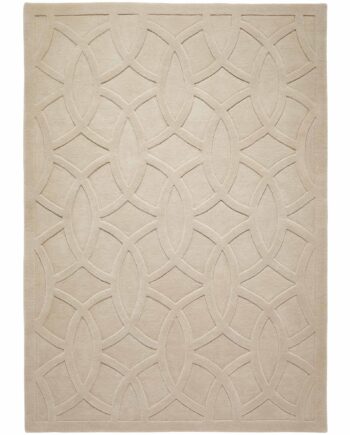 Concept Looms tapis Priory PR 101 CIRCLES TAUPE frontal